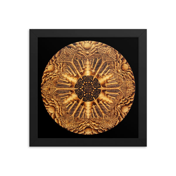 Many Paths Mandala - Framed Black