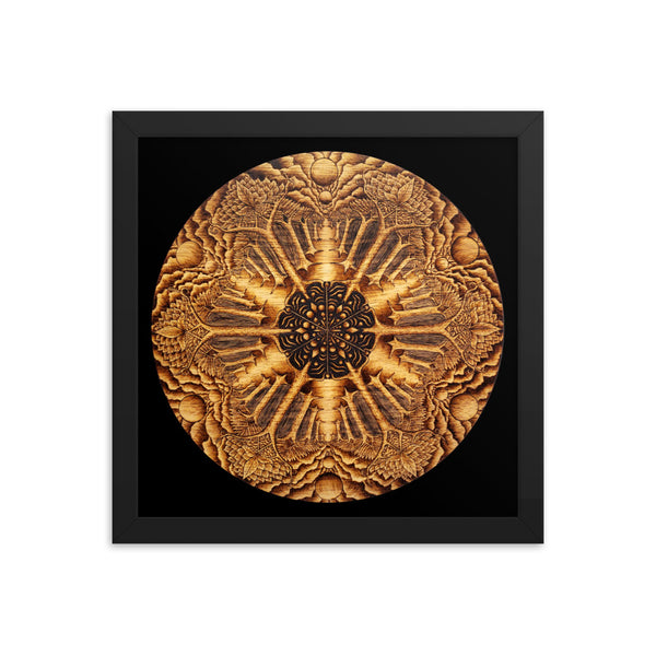 Many Paths Mandala - Framed Black