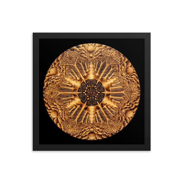 Many Paths Mandala - Framed Black