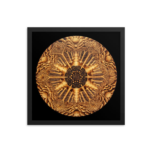 Many Paths Mandala - Framed Black
