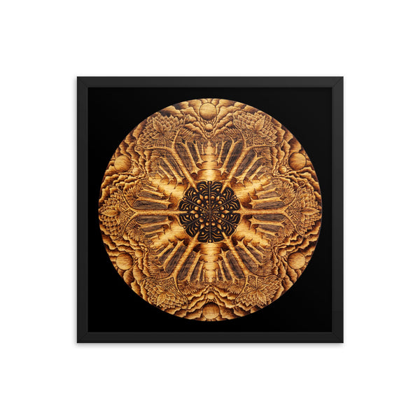Many Paths Mandala - Framed Black