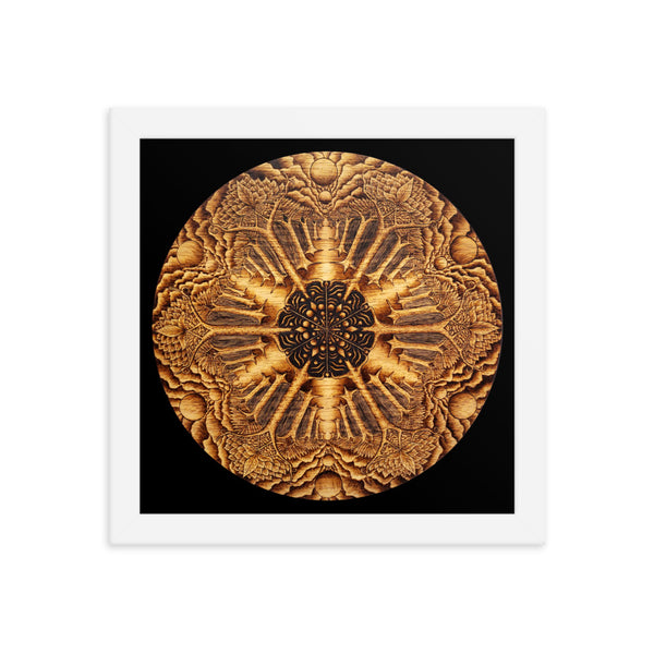 Many Paths Mandala - Framed Black