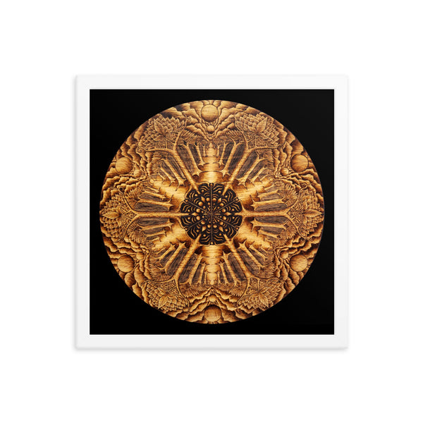 Many Paths Mandala - Framed Black