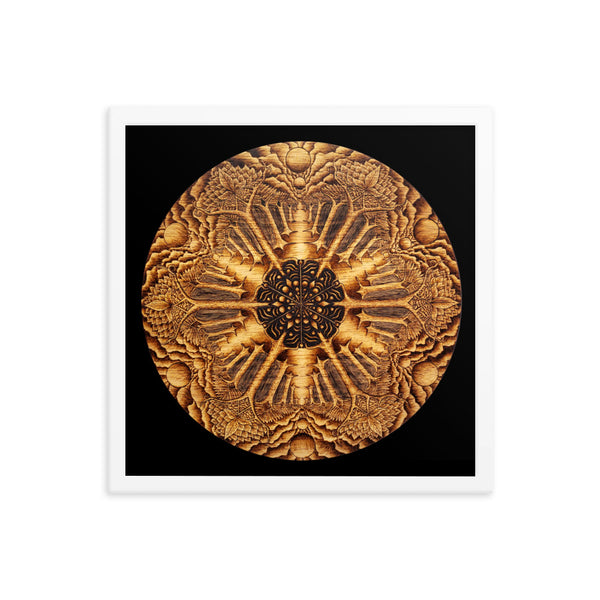 Many Paths Mandala - Framed Black