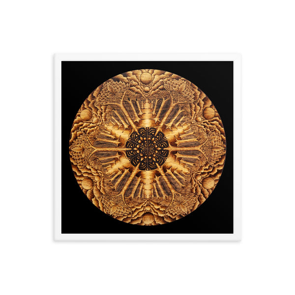 Many Paths Mandala - Framed Black