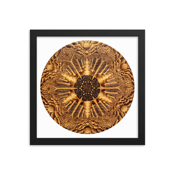 Many Paths Mandala - Framed White