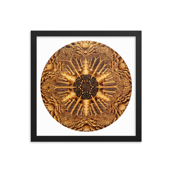 Many Paths Mandala - Framed White