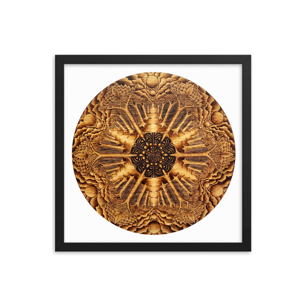 Many Paths Mandala - Framed White