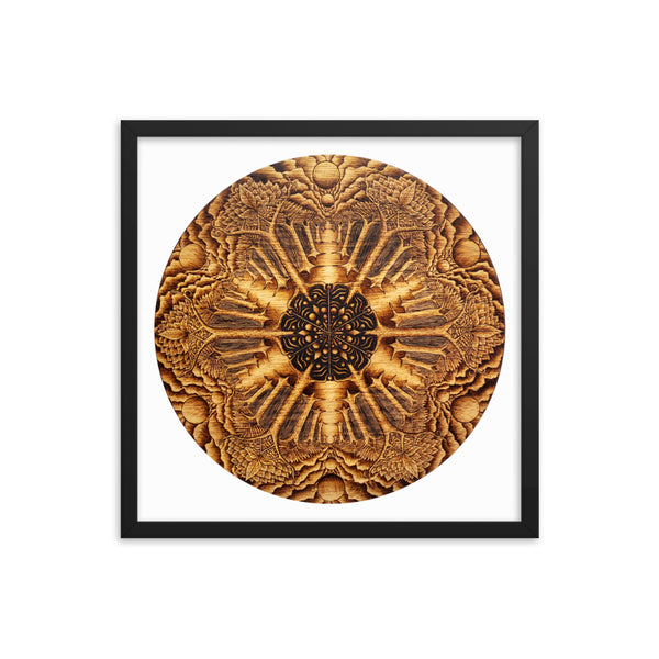 Many Paths Mandala - Framed White