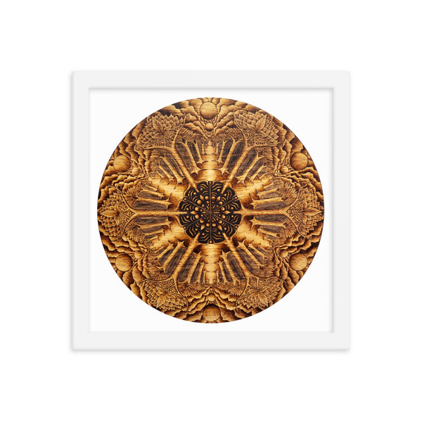Many Paths Mandala - Framed White