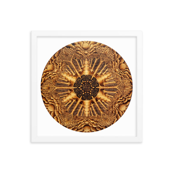 Many Paths Mandala - Framed White