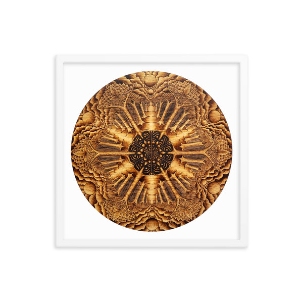 Many Paths Mandala - Framed White