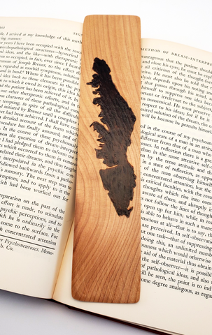 Vancouver Island Woodburned Bookmark