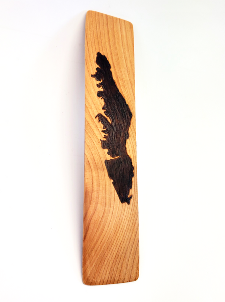 Vancouver Island Woodburned Bookmark